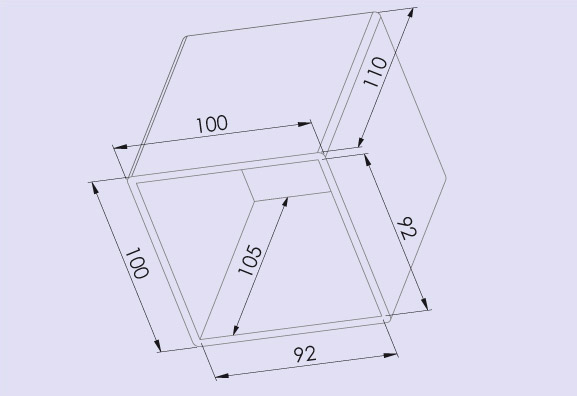 Trafohaube 100x110 mm, Technische Daten