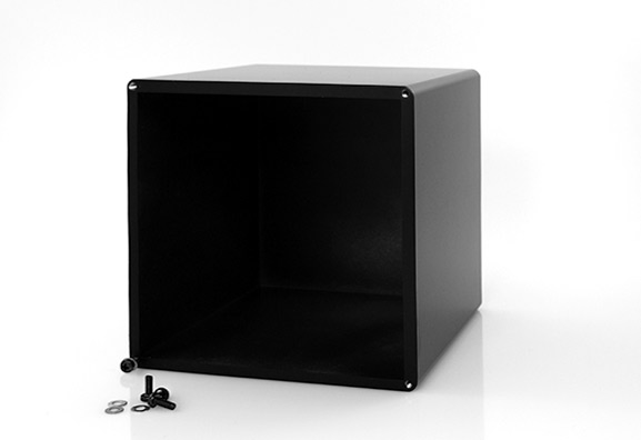 Transformer cover 120x130 mm for tubes amps, bottom view