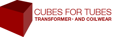 Logo von Cubes for Tubes: Trafohauben für Röhrenverstärker
